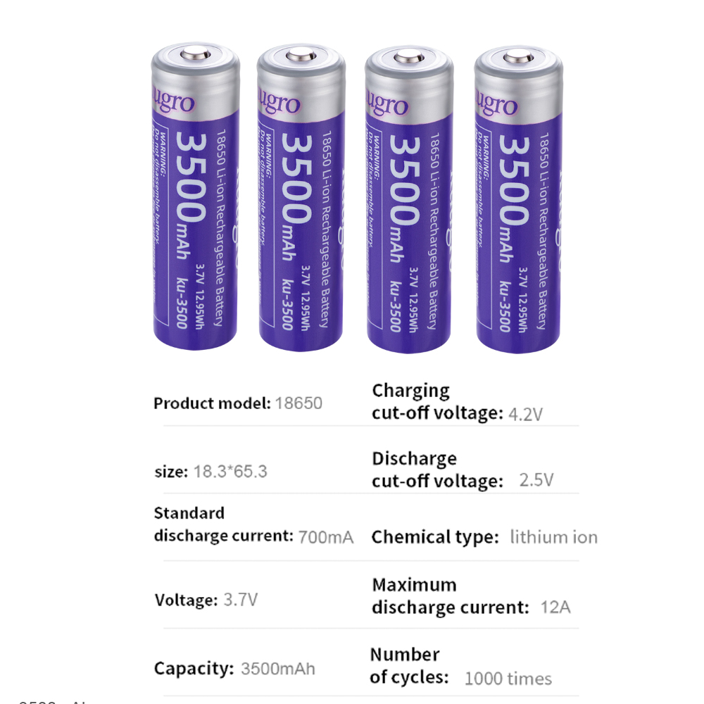 Kuugro Ku-3500 Bateria 18650 3 – Vape Battery 18650 recenzja i cena